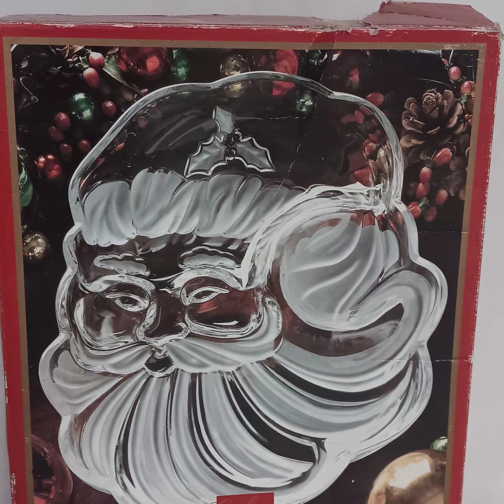 Gorham Crystal Santa Holiday Decor